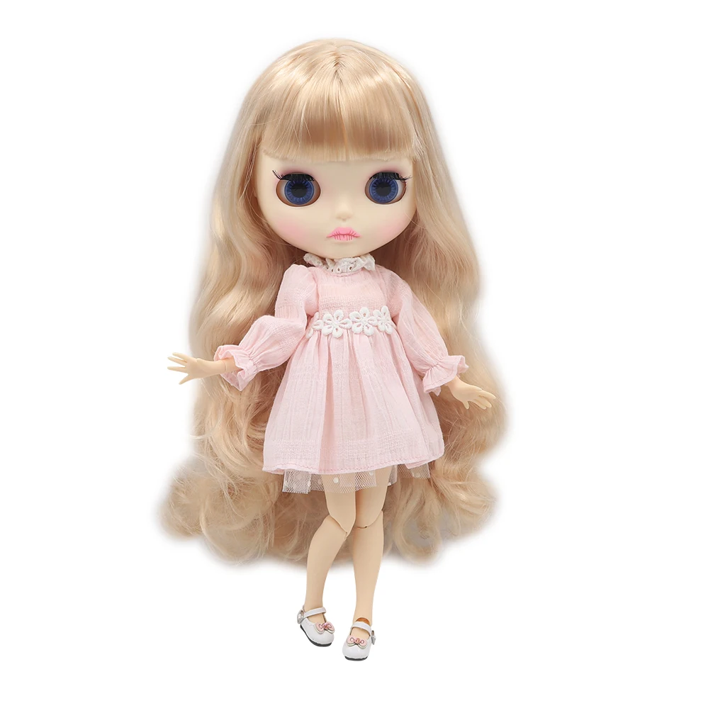 Ледяной DBS Blyth кукольные 1/6 шарнирное тело новая матовая лицевая сторона из белой