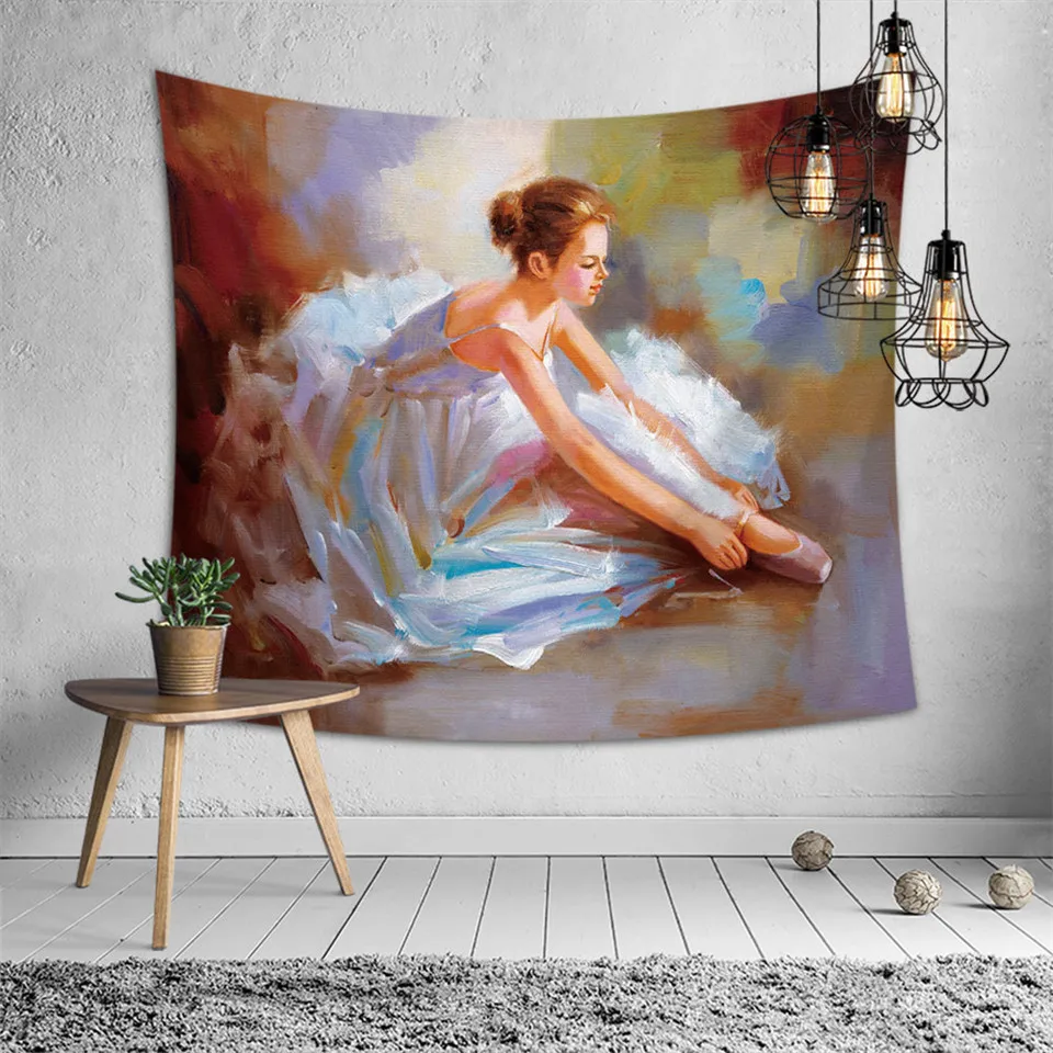 SOFTBATFY балетки гобелены для девочек фон с имитацией изголовья Wall Art покрывало