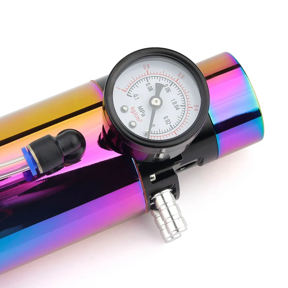 Алюминиевый резервуар для масла CNSPEED воздухоотвод + вакуумный манометр ловли