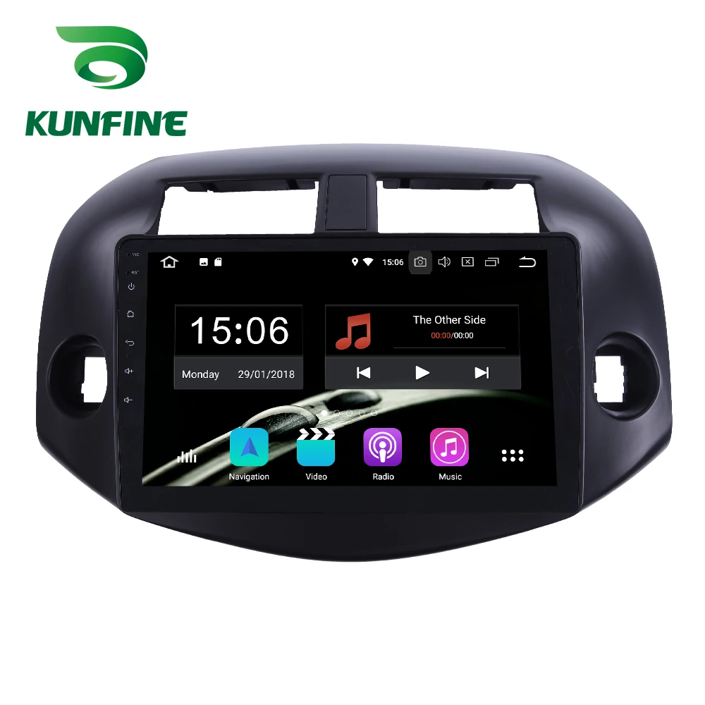 Android 9 0 Ram 4G Rom 64G PX6 Cortex A72 автомобильный DVD GPS мультимедийный плеер стерео для Toyota RAV4