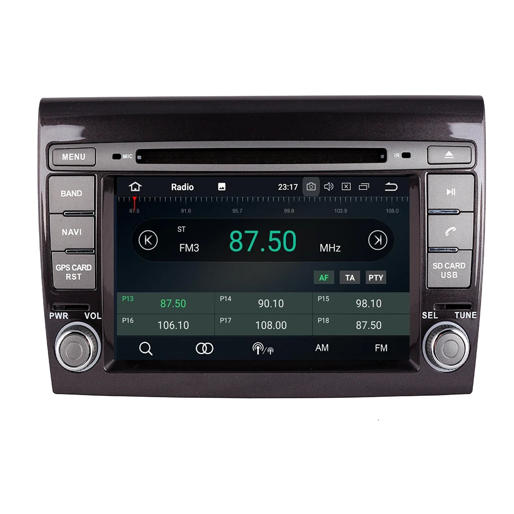 Автомобильный мультимедийный плеер 2 Din Android 10 4 + 32 ГБ для Fiat/Bravo 2007 2008 2009 2010 2011 2012 DVD