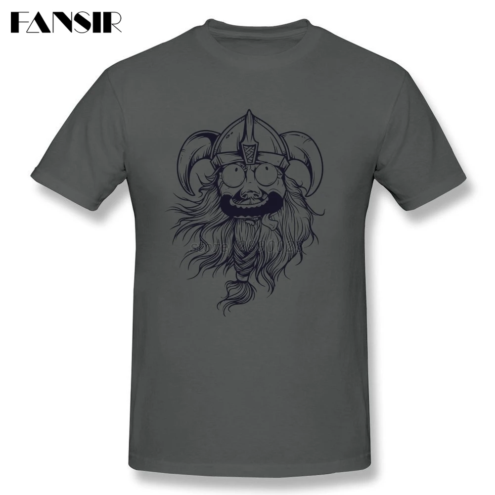 Счастливый Viking для мужчин футболка Топ дизайн мужская рубашка с круглым вырезом