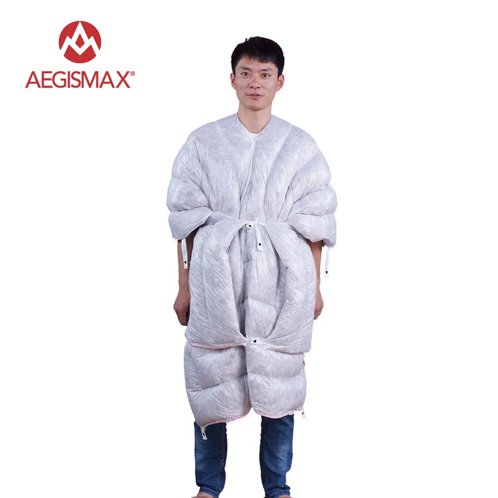 AEGISMAX Сверхлегкий конверт спальный мешок 850FP 95% гусиный пух 290 гр катушка для ловли