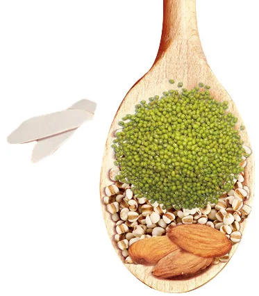 

Pure Natural 100g Plant Green Bean & Lily & Lotus Seed Mixed Powder/Mung Bean Lily Lotus Seed Meal Powder Face Film Materials