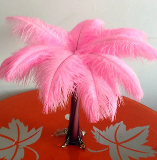 

Wholesale natural feathers, 50pcs / lot yellow ostrich feathers 30-35CM / 12 "-14" wedding birthday Christmas decorations