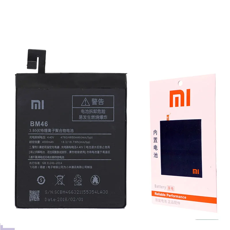 Оригинальный аккумулятор для Xiaomi Redmi Note 3/Note 3 Pro 4000 мАч|Аккумуляторы мобильных