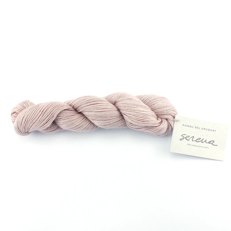2133 Seashell 1 шт Manos Serena Cottn Baby Alpaca пряжа ручная окрашенная пряжа из Парижа - Цвет: 2133 Seashell