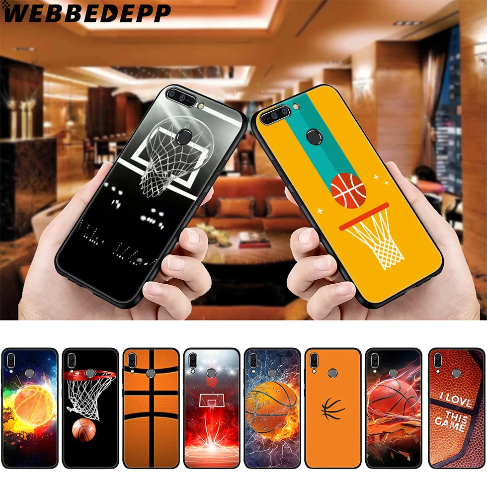 WEBBEDEPP Баскетбол Искусство полет мягкий чехол для Huawei P8 P9 P10 P20 P30 Lite Pro P Smart Z Plus 2019 Y6
