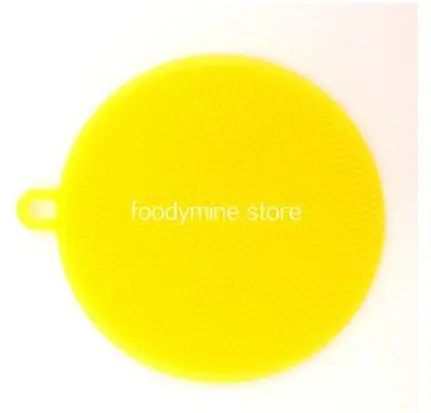 Yellow0 1 шт. магия силикона Bowl очистки щетки губки кастрюля Моечные щетки очиститель Кухня аксессуары щетка для мытья посуды - Цвет: Yellow0