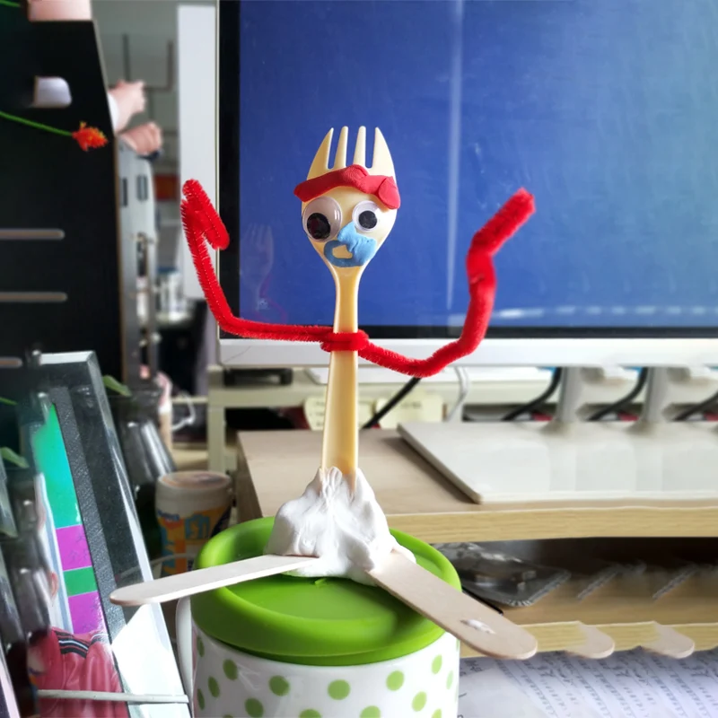 14 см Diy форки Базз Лайтер История Игрушек 4 Вуди из мультфильма Джесси фигурка Коллекционная кукла игрушки для детей