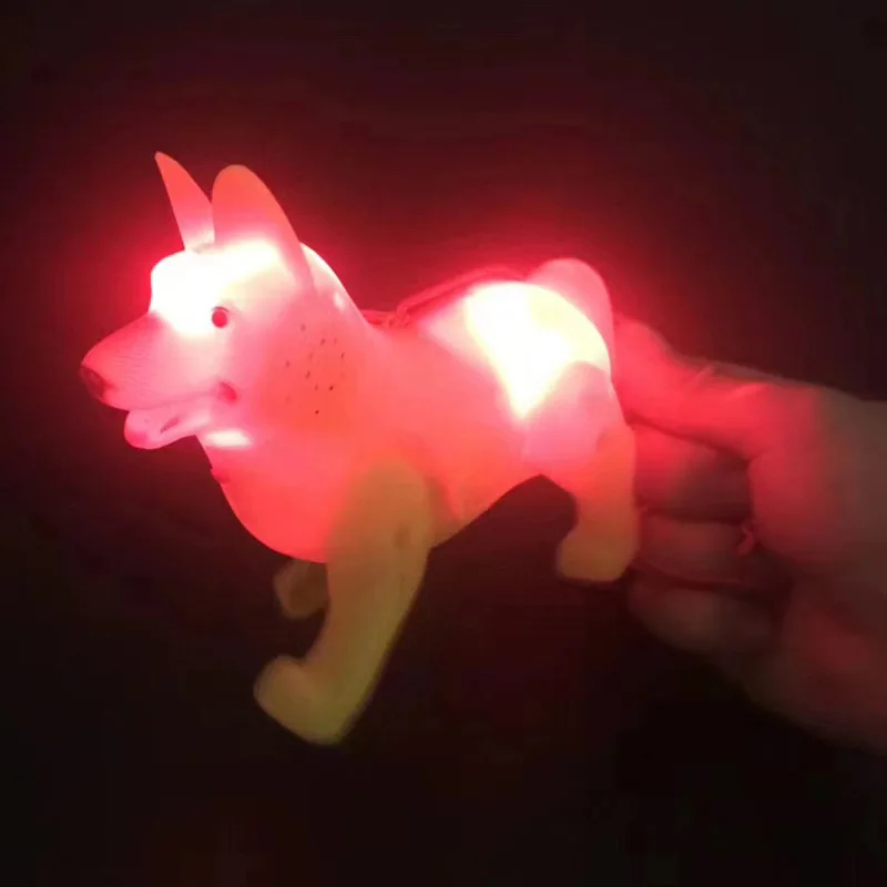 Leashing Wolf Dog светящаяся музыка электрическая собака ползает животное универсальная Собака детская игрушка