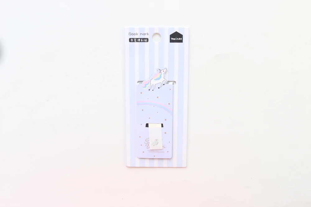 Domikee cute kawaii cartoon unicorn shape school student magnetic bookmark for books candy paper book marks stationery gift