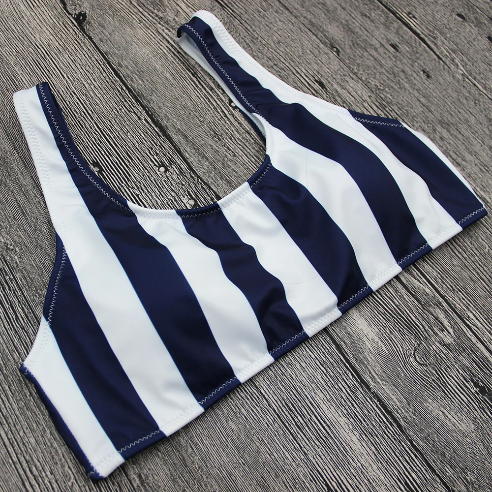 Женский купальник бикини с принтом черный и белый цвета сексуальный пляжная