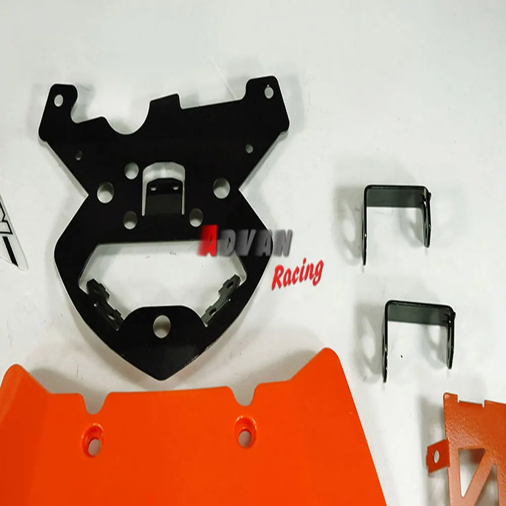 Emark оранжевый фар маска света монтаж кронштейна для KTM 125 200 390 Duke|for ktm|headlight maskktm bracket