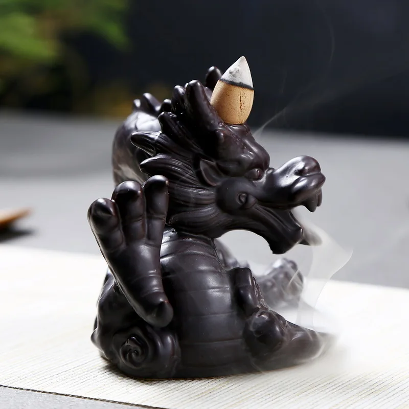 Подарок 20 ладанов конусов классный китайский талисман курильница с драконом