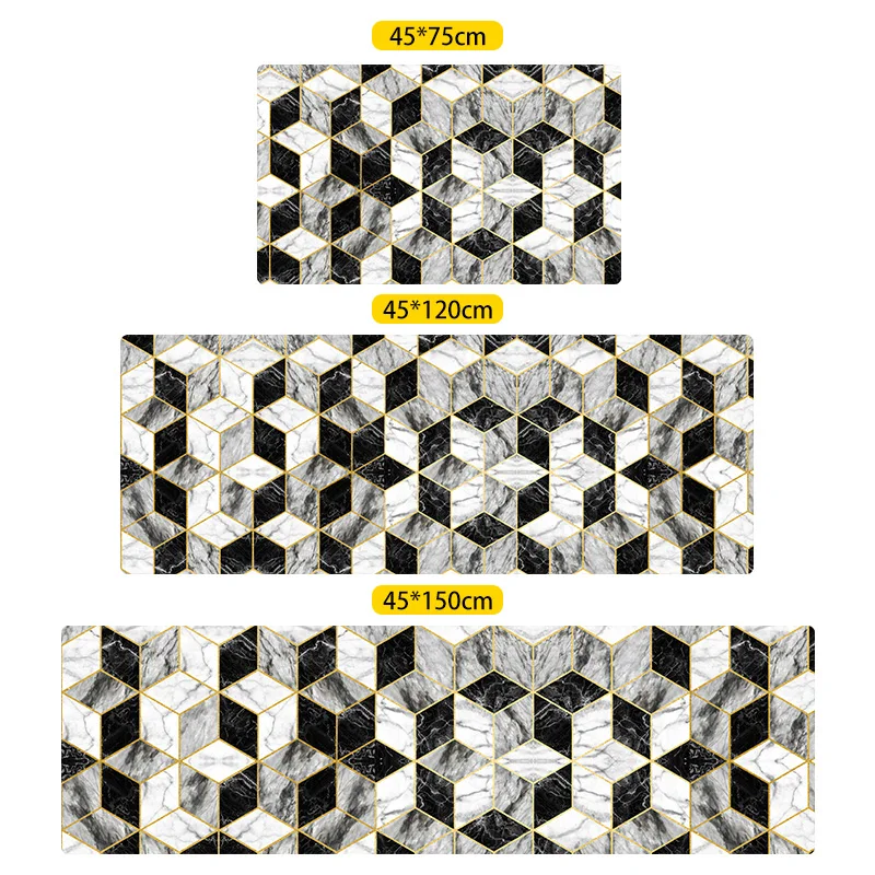 Нескользящий коврик из ПВХ и кожи в скандинавском стиле|Коврик| |