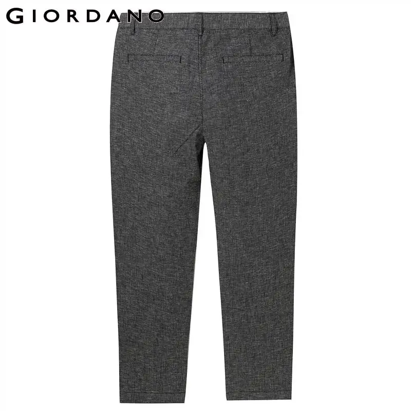 Giordano .мужские повседневные брюки на средней талии из натурального хлопка есть