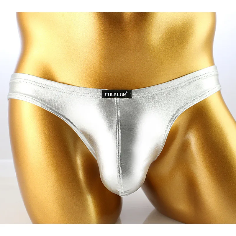 Для мужчин искусственная кожа трусы нижнее белье сексуальное U выпуклая низкой