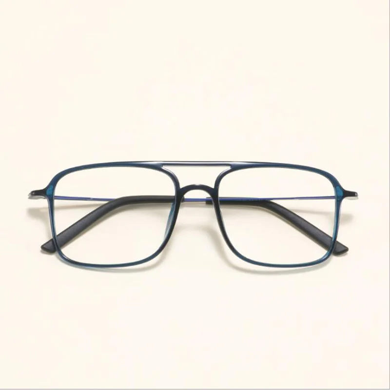 Супер светильник, квадратные очки с двойным лучом, оправа для мужчин и женщин, удобные модели для большого лица 7g