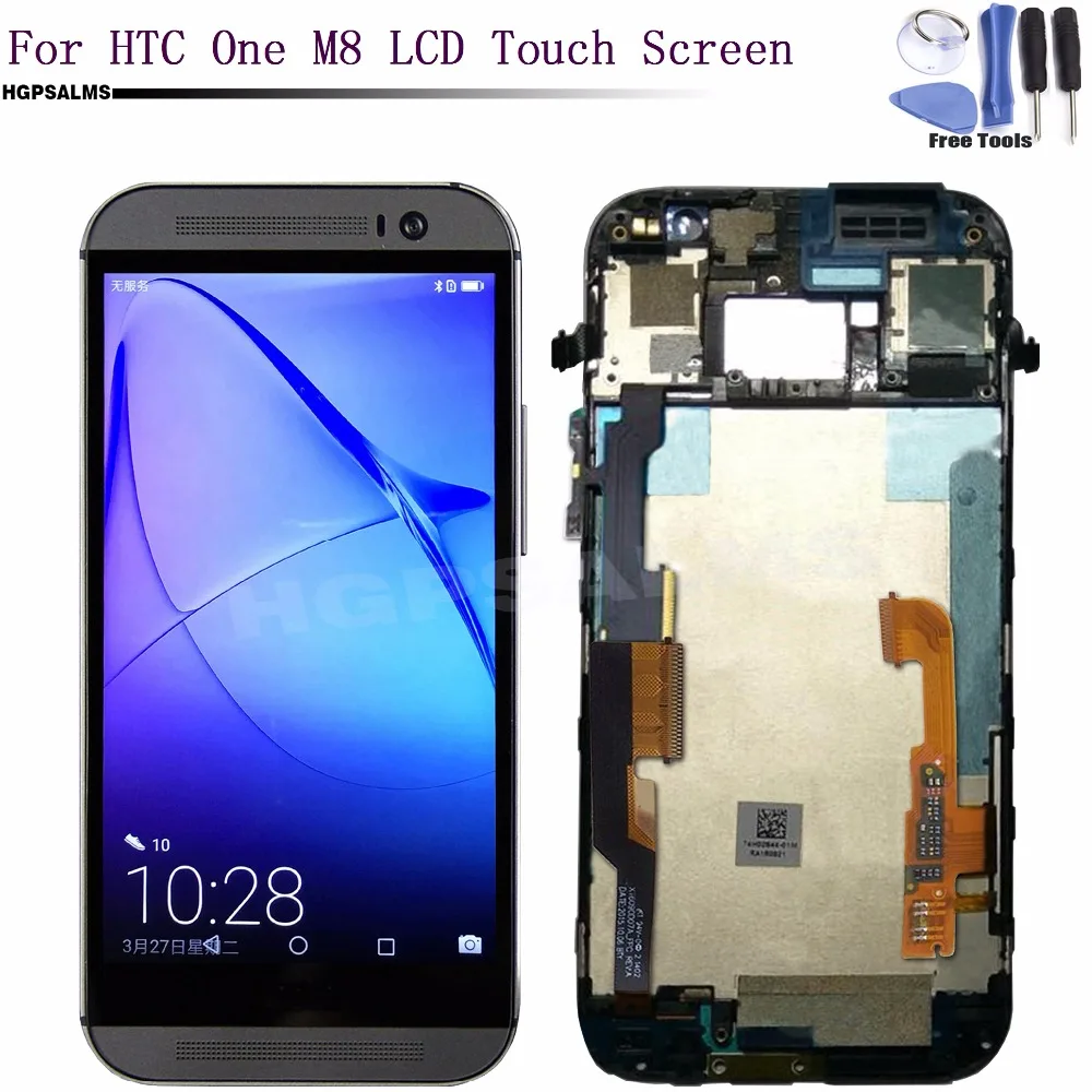 Для htc один M8 ЖК дисплей Дисплей Сенсорный экран Digitizer Ассамблеи Запчасти для авто
