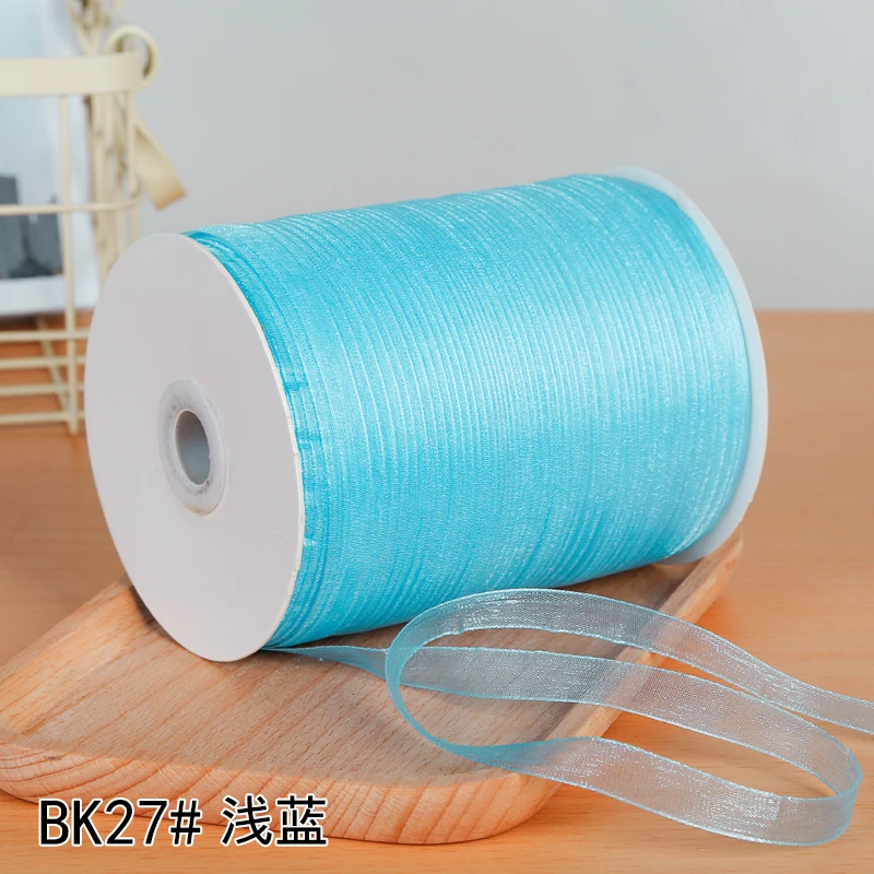 10 м/партия 6 мм прозрачные шифоновые ленты из органзы DIY ручной работы