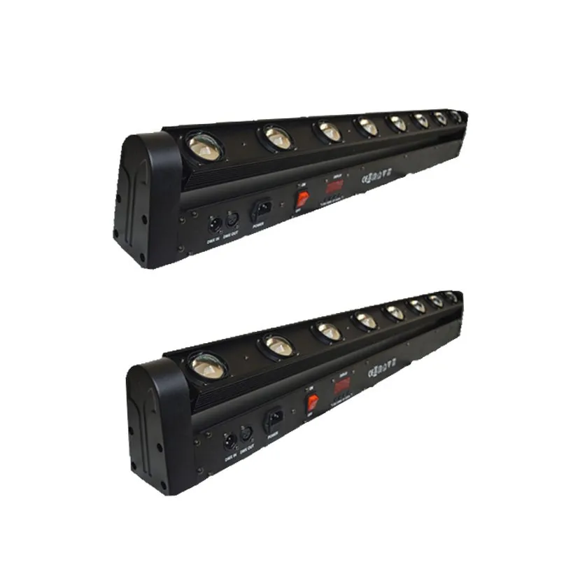 2 шт./лот 8x12 Вт LED Бар Луч Переезд Головного Света RGBW с полета случае Идеально