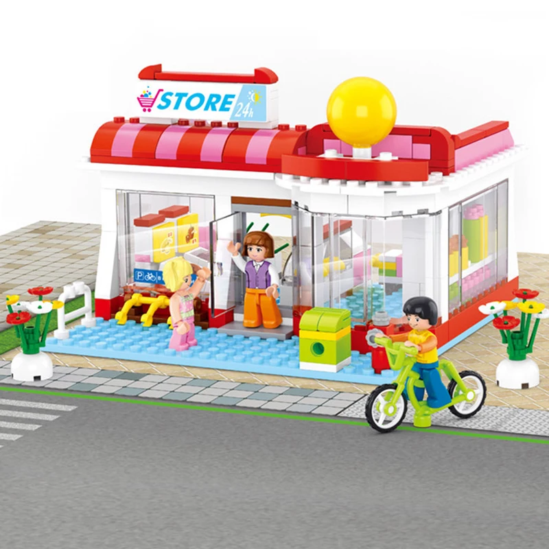 289 шт. детские строительные блоки игрушки Совместимые с LEGO friend city girls Dream supermarket