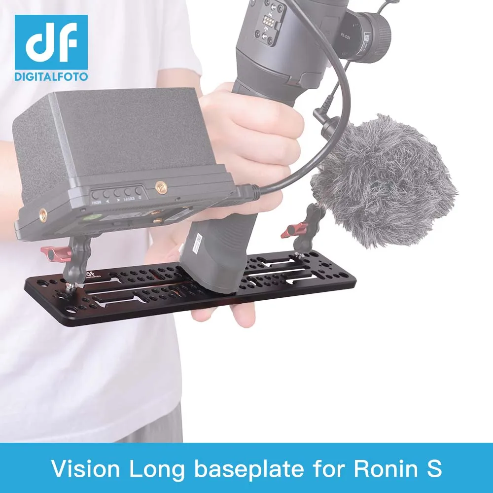 

For DJI RONIN S gimbal accessories Bottom expansion board Extended platform connect LED light monitor and microphone