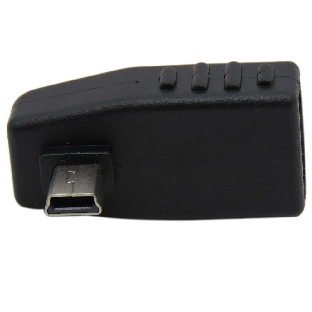 Высокое качество 90 градусов вниз правый угловой USB Женский к Мини Мужской OTG