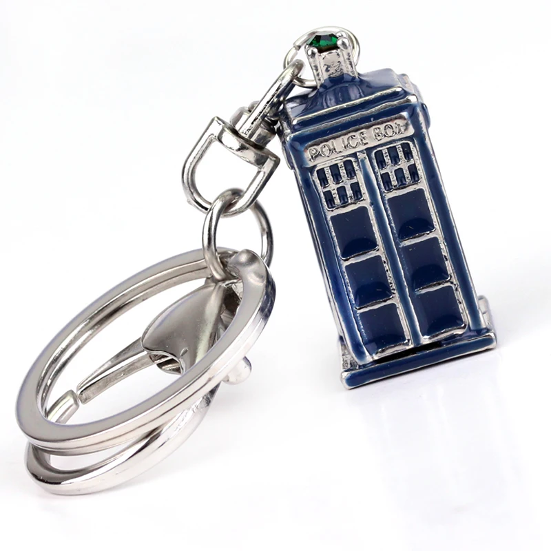 Dongsheng брелки 3D металлические Dalek Tardis полицейская коробка для женщин и мужчин