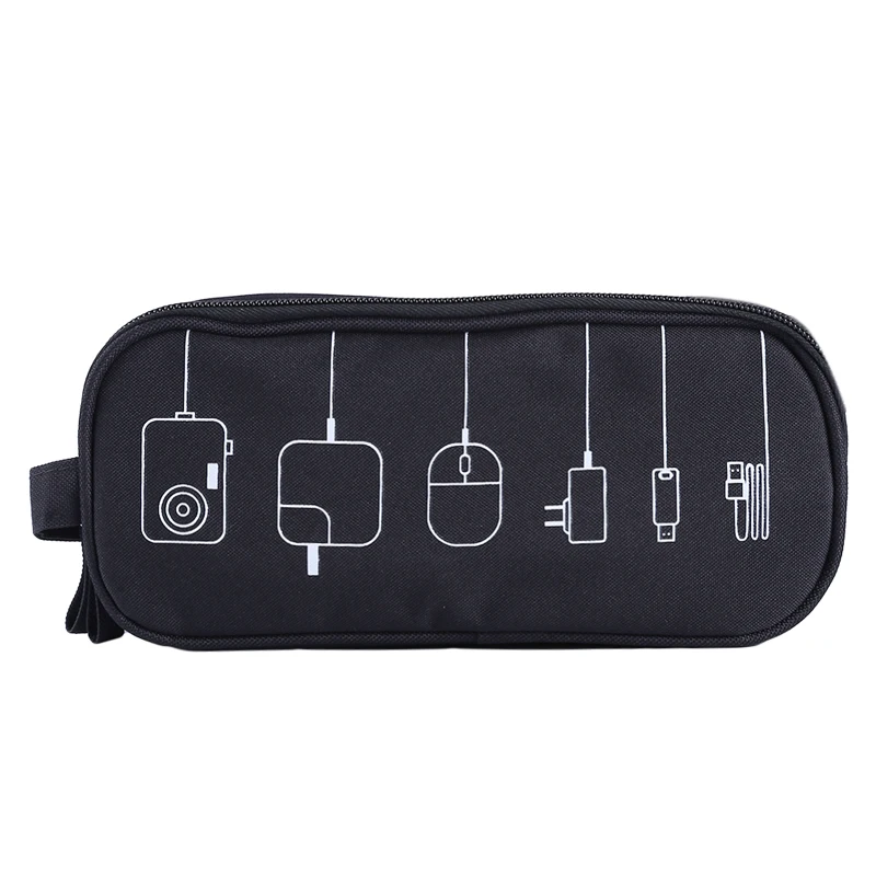 Travel Organizer System Kit Case Storage Bag 2 Layers Digital Gadget Devices USB Cable Earphone Pen Insert Portable Bags | Дом и сад