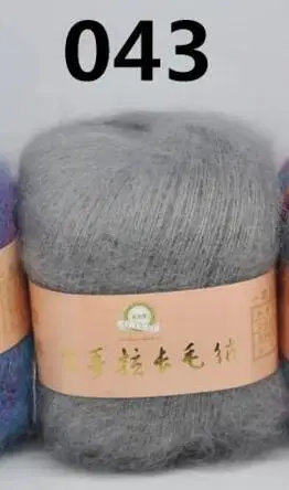 043 silver gray TPRPYN 1 шт. = 50 г мягкий мохер Кашемир Вязание шерсть пряжа DIY шаль шарф вязание крючком нитки поставки - Цвет: 043 silver gray
