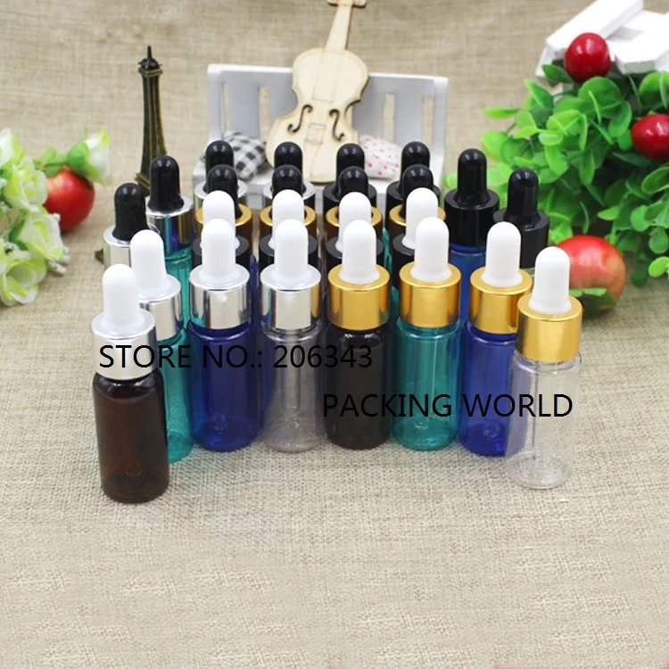 Пластиковая бутылка для животных 15 мл несколько цветов с алюминиевым ошейником