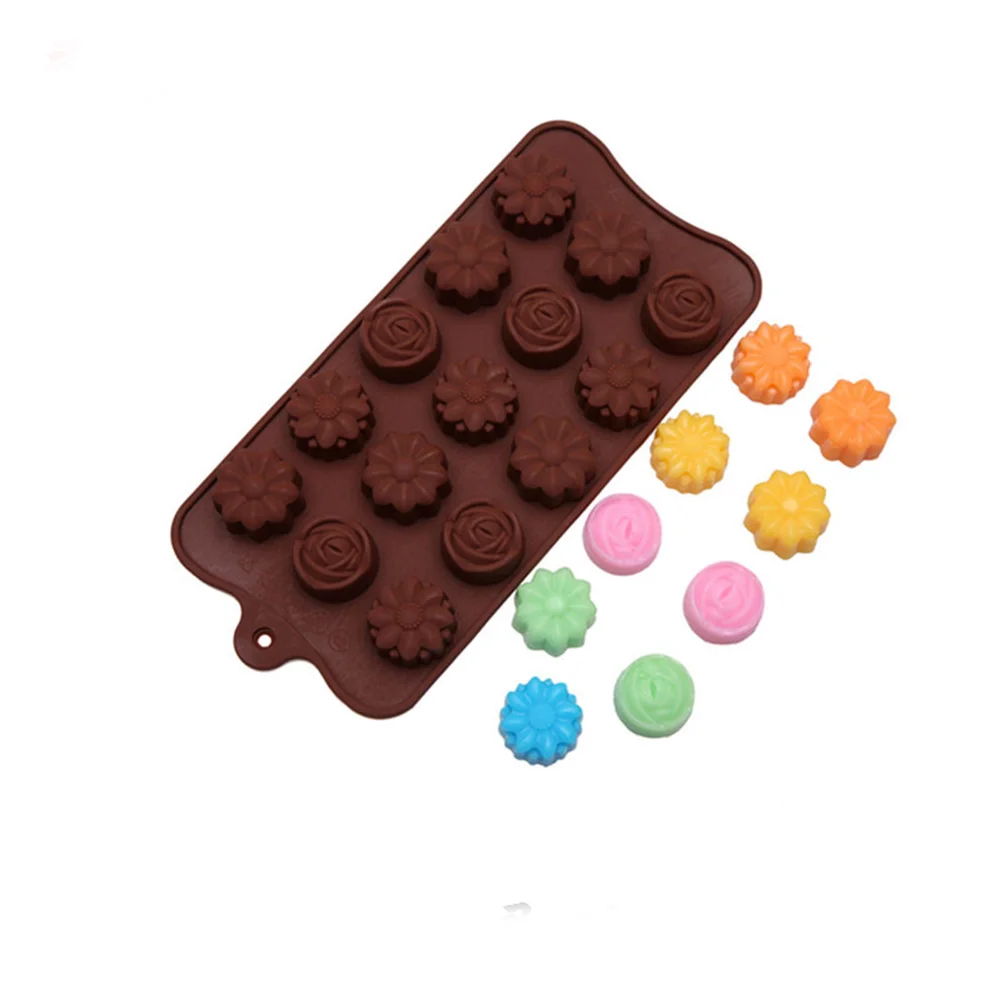 Новая силиконовая форма для шоколада 15 форм инструменты выпечки антипригарная