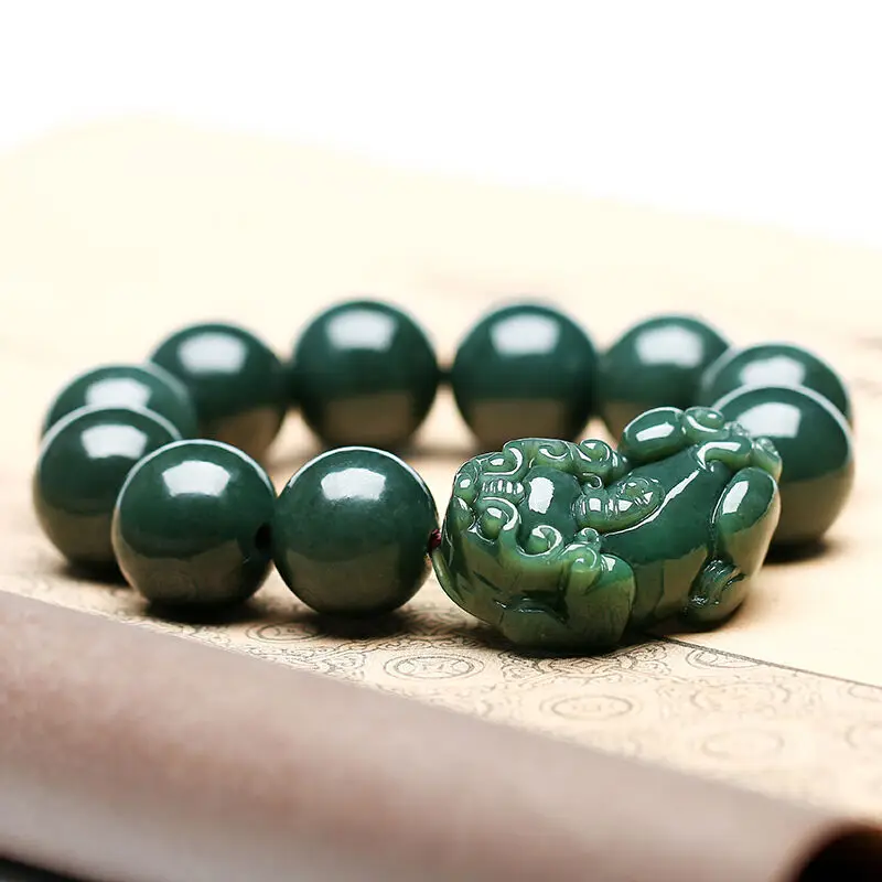 Изысканные ювелирные изделия Koraba бусины из Синьцзяна и Тянь нефрита ручной