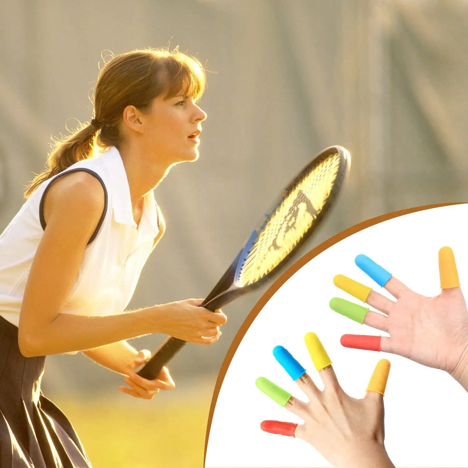 Горячие клеевые колпачки для пальцев 3/5 штук защита гитарных силиконовая