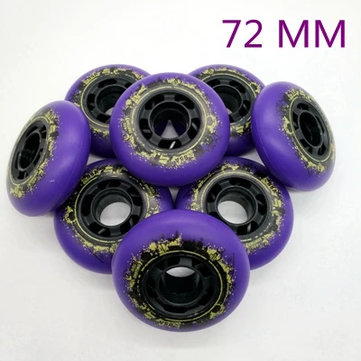 Роликовые колеса Скейт колеса 85 A 8 шт./лот фиолетовый цвет - Цвет: 72mm