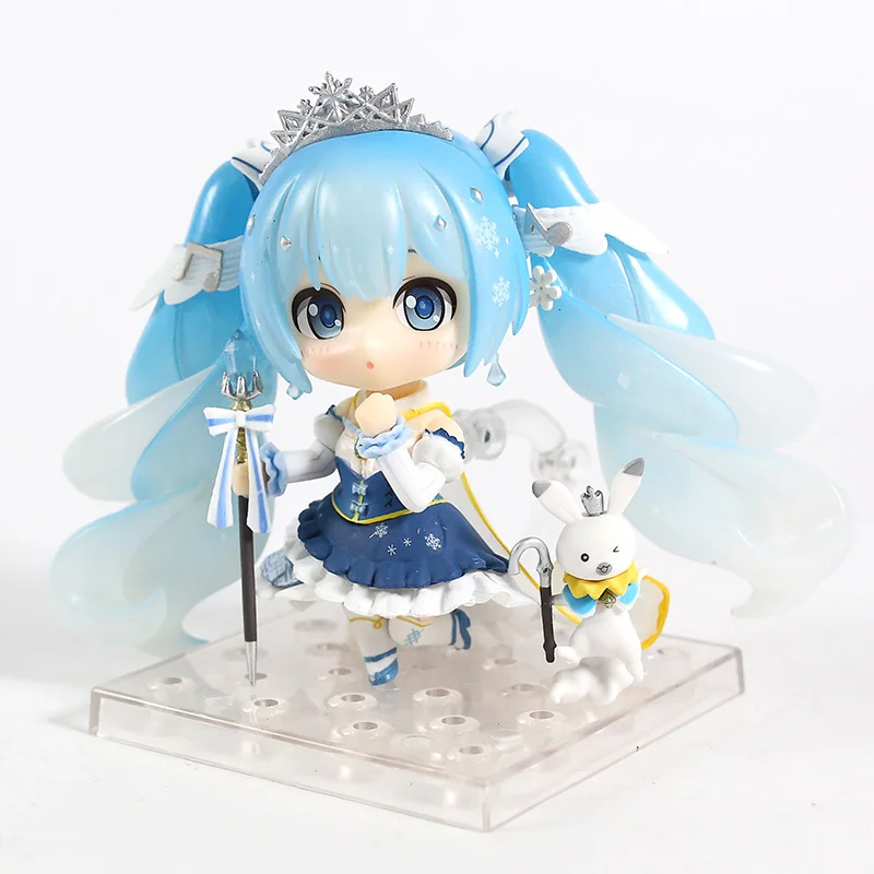 Аниме Хацунэ Мику Снежная принцесса Nendoroid 1000 ПВХ фигурка милая девушка из смолы Коллекция Модель игрушки подарки косплей