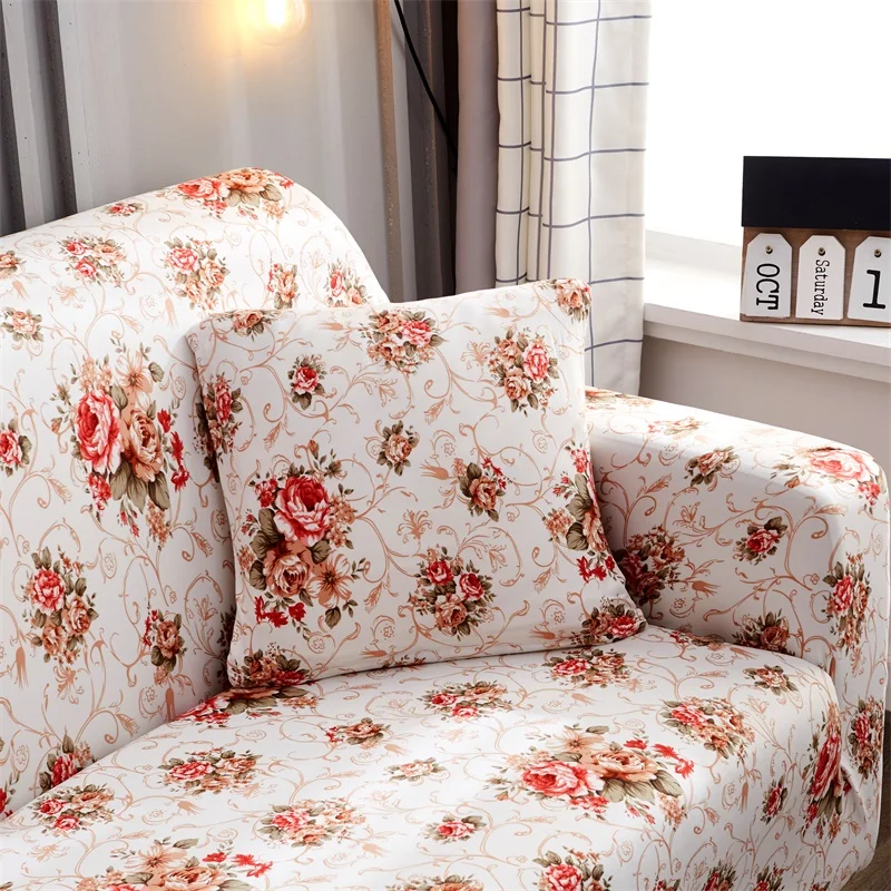 Довольно маленький цветок плотно обмотать диван проскальзывания 100% полиэстер
