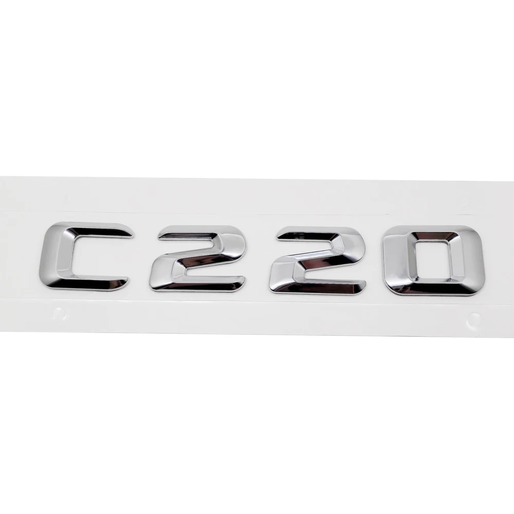 

Car Trunk Rear Emblem Badge Letters Sticker C220 C200L For Mercedes Benz C Class 190E W201 W202 W203 W204 W205 Cla Gla Glc Glk