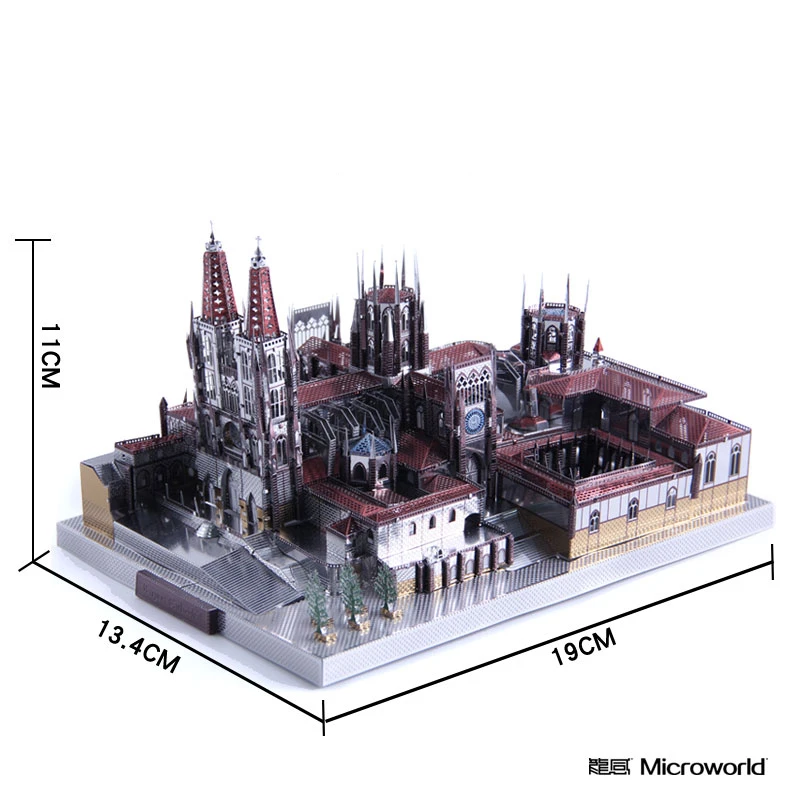 Металлический 3D пазл Microworld Пазл Собор Бургоса испанская архитектура набор для