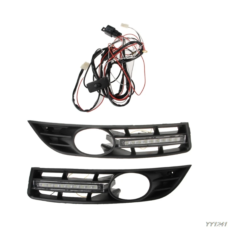 Светодиодсветодиодный дневные ходовые огни для Volkswagen VW Passat B6 2007 2008 2009 2010 2011 DRL