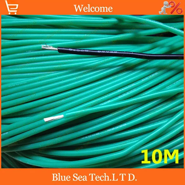 10 метров ультра мягкий силиконовый тестовый кабель/кабель 22 AWG 0 3 sq 65C ~ 200C Ультра