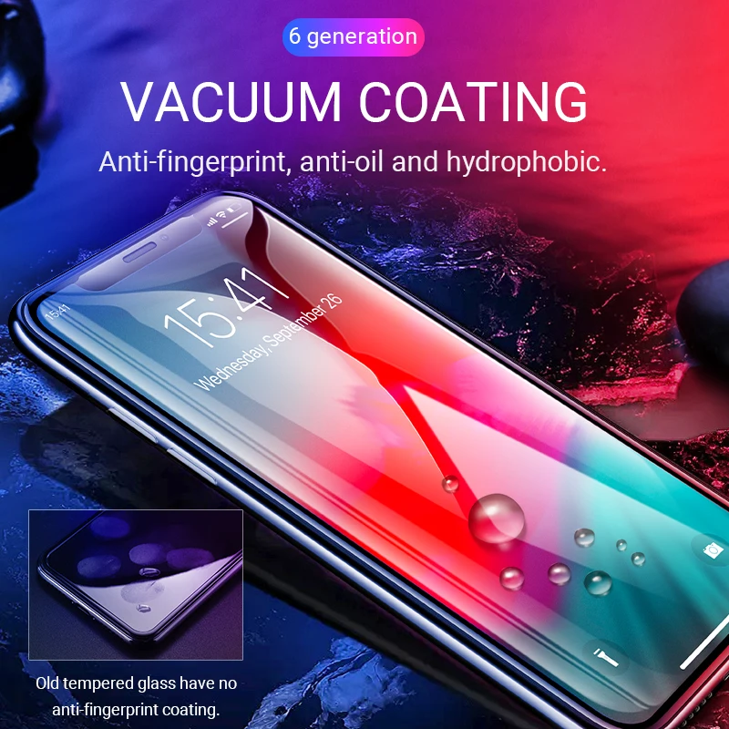 hoco закаленное стекло для iphone 11 Pro X Xr Xs max Max защитная пленка экрана на айфон защита