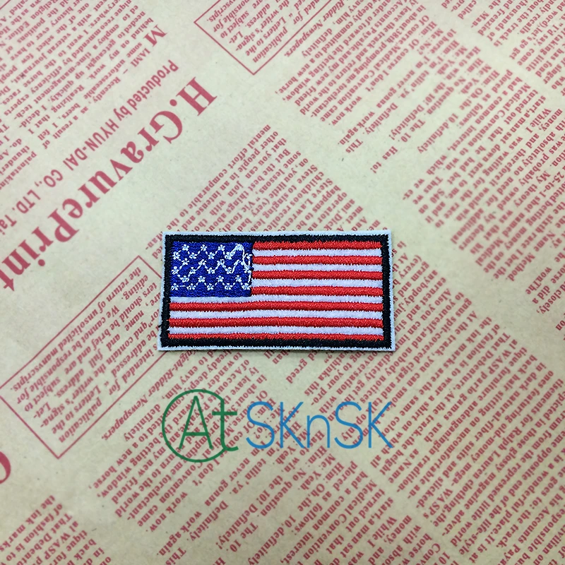США Флаг патч американская армия военный боевой дух вышитый значок тактическая