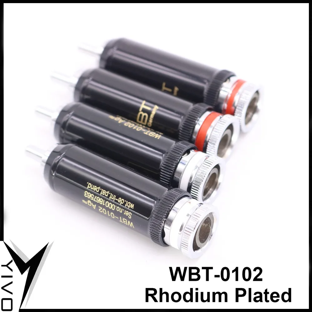 4 шт. Hi end 0102Ag с серебряным покрытием XSSH Fi поделки из латуни Плакировка родия аудио