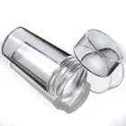 1 Набор Новый дизайн Желейный силиконовый скребок для дизайна ногтей с крышкой прозрачный 2,8 см Штамповочный Инструмент для ногтей высокое качество красота