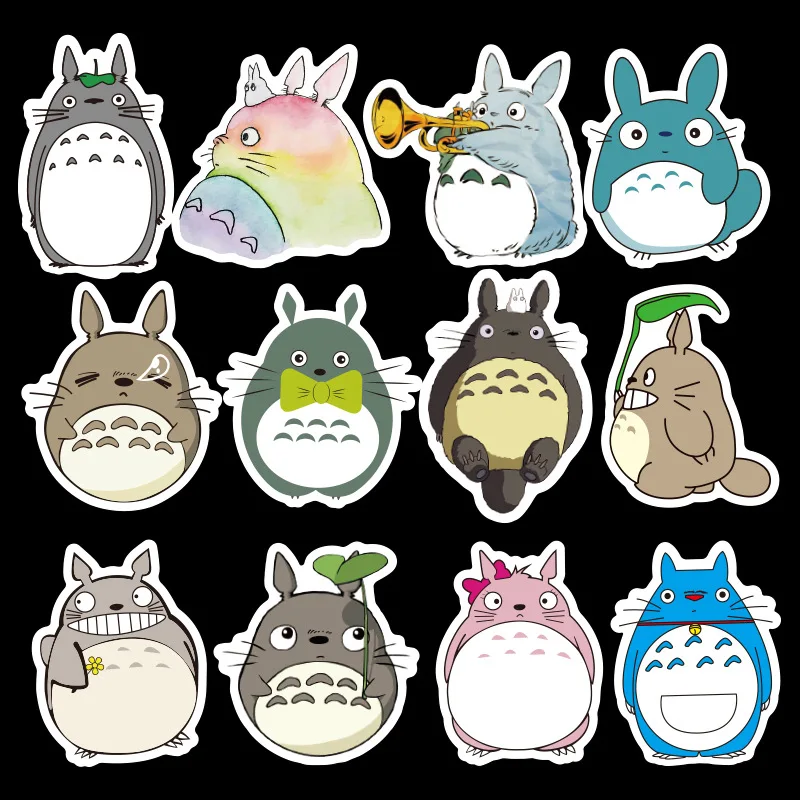 50 шт./партия Tonari No Totoro наклейки для ноутбука мото скейтборда багажа гитары мебели