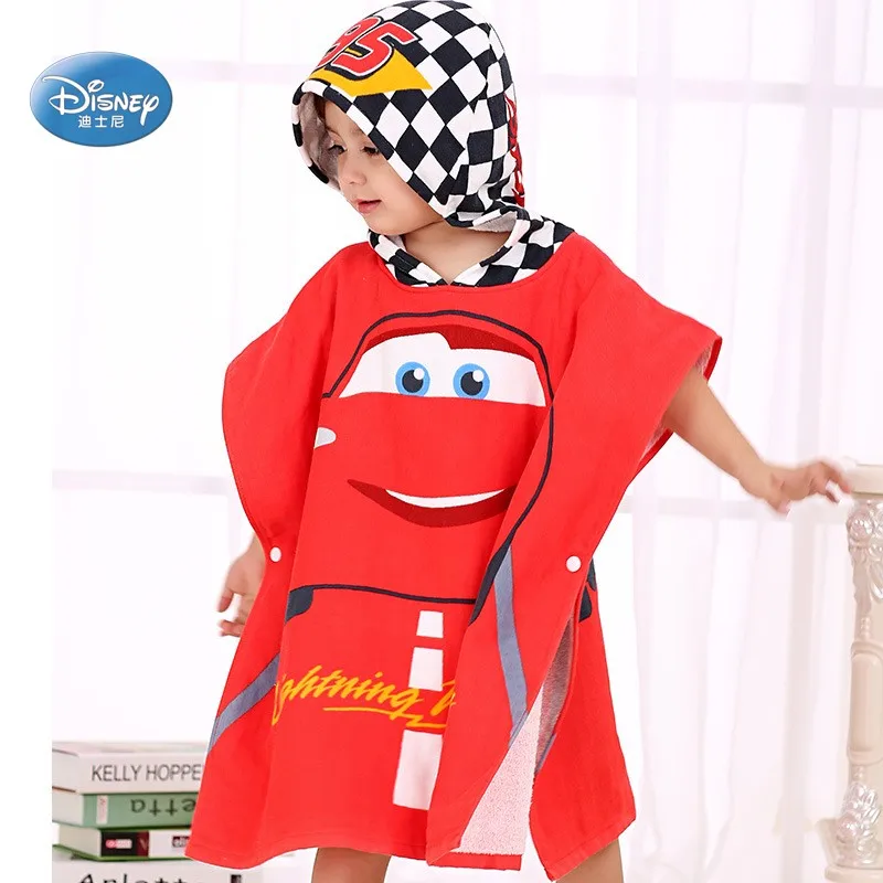 Банное полотенце Disney Mickey Minnie хлопковый плащ с капюшоном для детей пляжное