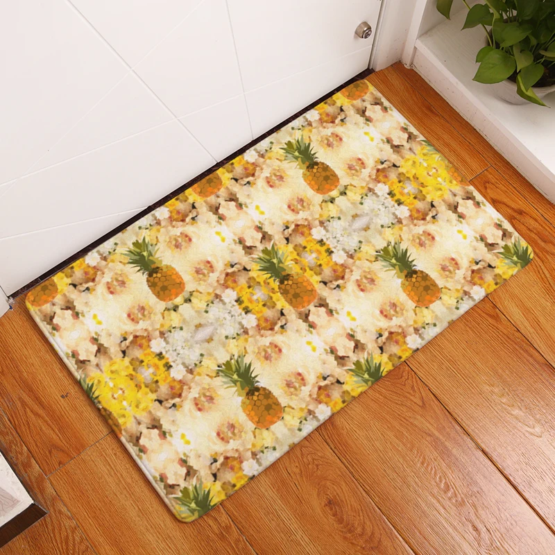 2017 Новые Креативные моющиеся коврики с рисунком ананаса геометрические Коврики